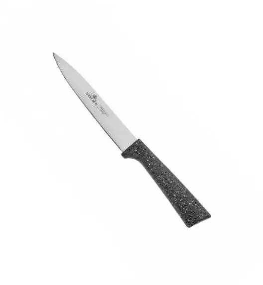 GERLACH SMART GRANIT Komplet 5 noży w bloku + ostrzałka 2w1  + deska dębowa