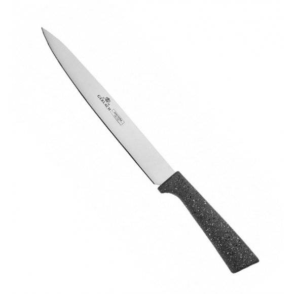 GERLACH SMART GRANIT Komplet 5 noży w bloku + nożyce do drobiu + deska dębowa