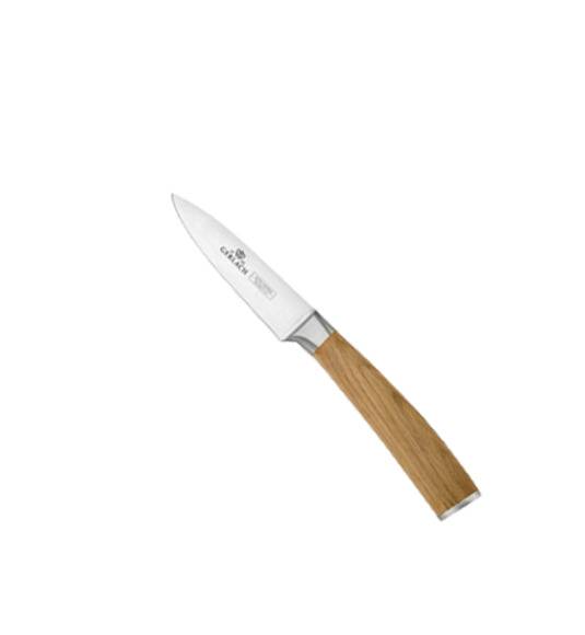 GERLACH NATUR Komplet 5 noży w bloku + nożyce do drobiu + deska dębowa
