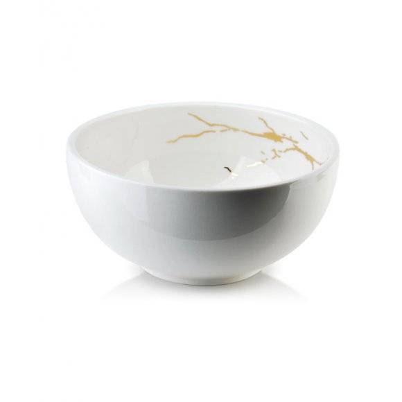 AFFEKDESIGN ODETTE GOLD Miska 600 ml / porcelana