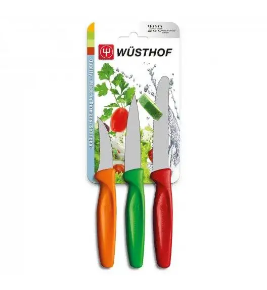 WÜSTHOF COLOUR Komplet 3 noży do warzyw