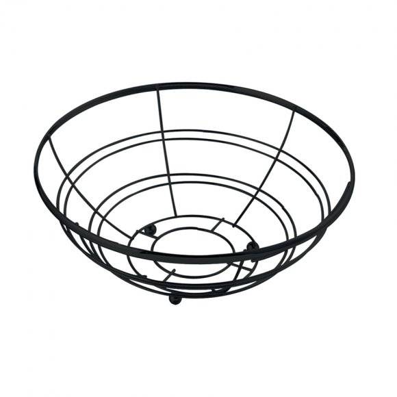 TADAR Koszyk na owoce 28 cm / czarny / metal