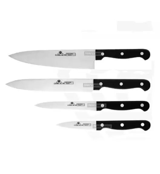Noże kuchenne Gerlach 956 - 4 szt. Rękojeść z tworzywa ABS.