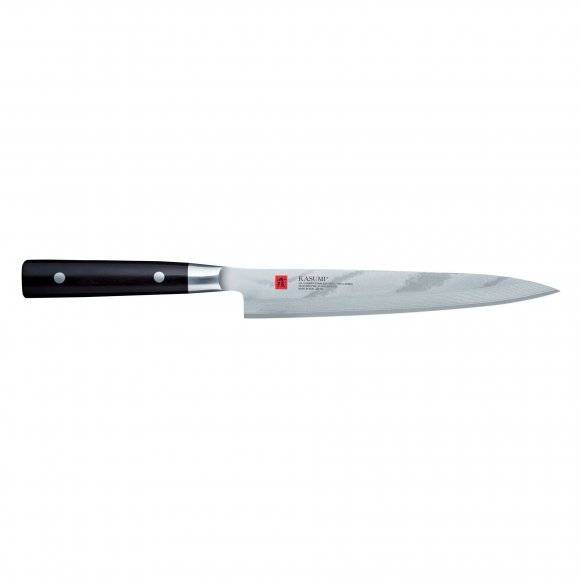 KASUMI DAMASCUS Japoński nóż Sashimi 21 cm / stal damasceńska