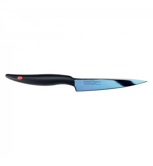 KASUMI TITANIUM Japoński nóż uniwersalny 12 cm / stal wysokowęglowa / niebieski