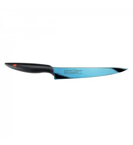 KASUMI TITANIUM Japoński nóż kuty 20 cm / stal wysokowęglowa / niebieski
