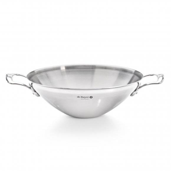 de Buyer AFFINITY Patelnia Wok 32 cm / stal nierdzewna