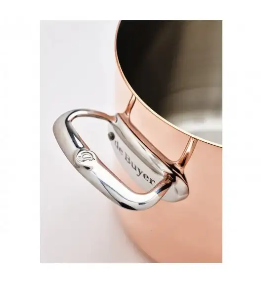 de Buyer PRIMA MATERA Garnek z pokrywą 3,3 l / miedziane