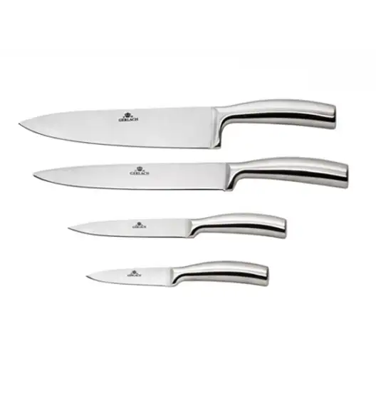 Noże kuchenne  Gerlach 991C - 4 szt LUZEM. Noże całostalowe. Nowoczesne.