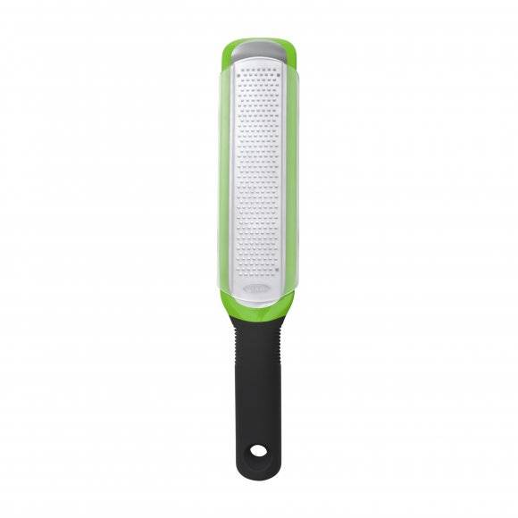 OXO GOOD GRIPS Tarka o drobnych oczkach 31 x 5,5 x 3,5 cm / stal nierdzewna / zielona