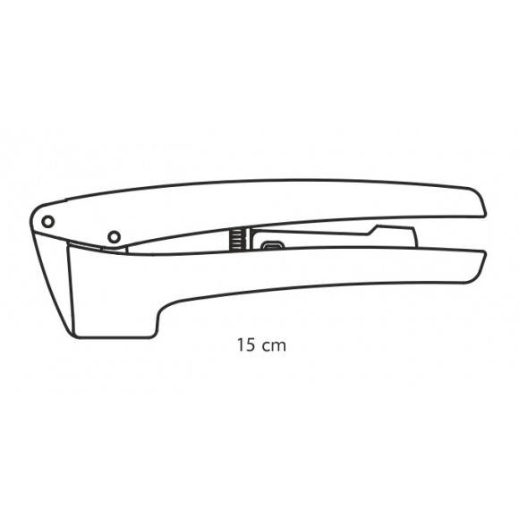 TESCOMA PRESIDENT Wyciskacz do czosnku 15 cm / stal nierdzewna