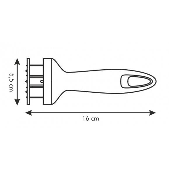 TESCOMA PRESTO Nakłuwacz do mięsa 16 cm / biały VIDEO