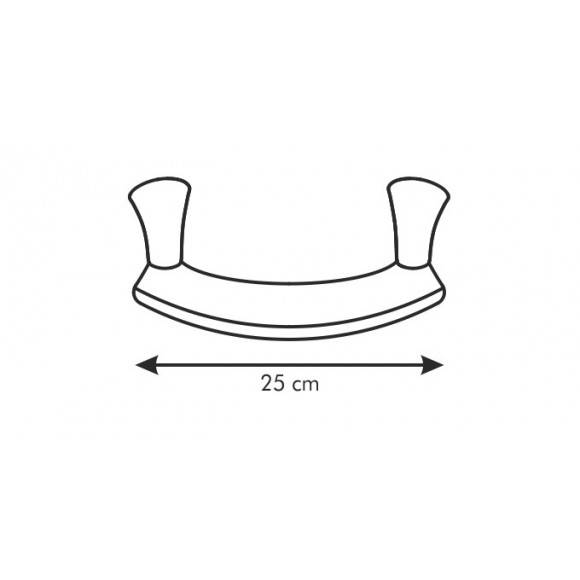 Nóż półokrągły Tescoma Sonic ostrze 25 cm.