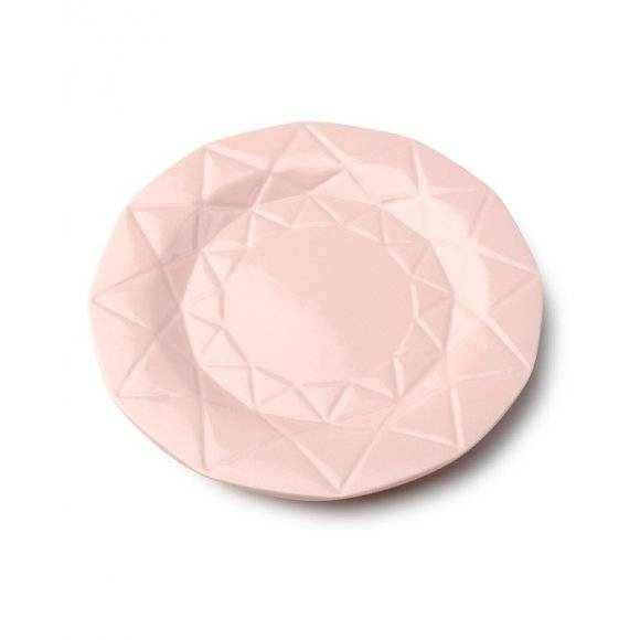 ADEL PINK Talerz obiadowy 24 cm / różowy