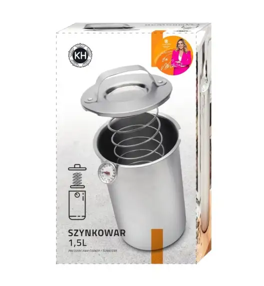 KONIGHOFFER Szynkowar ze stali nierdzewnej 1,5 kg + termometr