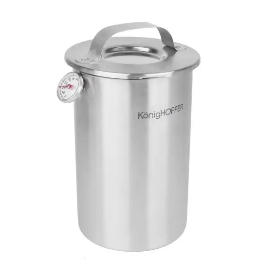 KONIGHOFFER Szynkowar ze stali nierdzewnej 1,5 kg + termometr