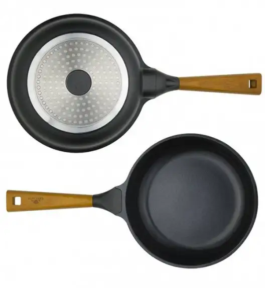GERLACH NATUR Komplet patelni z powłoką ceramiczną ILAG® Non-Stick / 24, 28 cm + pokrywki 24, 28 cm