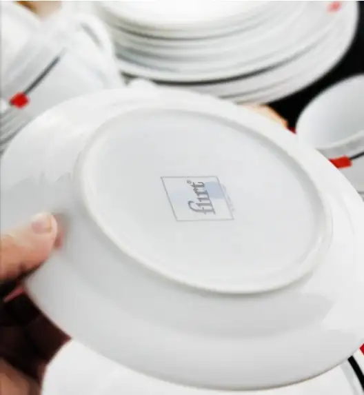 WYPRZEDAŻ! FLIRT CARMEN Komplet 6 spodków / porcelana