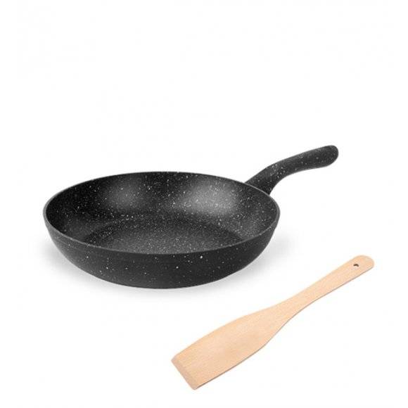 TADAR PAELLA Patelnia aluminiowa 24 cm z powłoką marmurkową / indukcja + łopatka GRATIS!