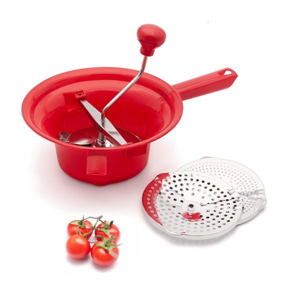 TADAR Przecierak do warzyw i owoców / czerwony / stal nierdzewna + tworzywo sztuczne