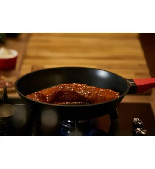 ZWIEGER OBSIDIAN Patelnia 28 cm + pokrywka / powłoka GREBLON C3+ non- stick