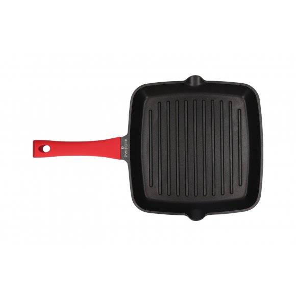 ZWIEGER OBSIDIAN Komplet patelni 20, 24, 28 cm + patelnia grillowa 28 cm / powłoka GREBLON non- stick