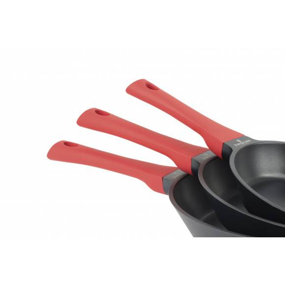 ZWIEGER OBSIDIAN Komplet garnków z pokrywkami 6 el + patelnie Zwieger Obsidian 20, 28 cm