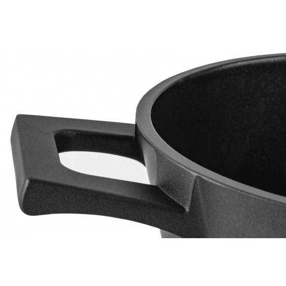 ZWIEGER OBSIDIAN Komplet garnków z pokrywkami 6 el + patelnie Zwieger Obsidian 20, 28 cm