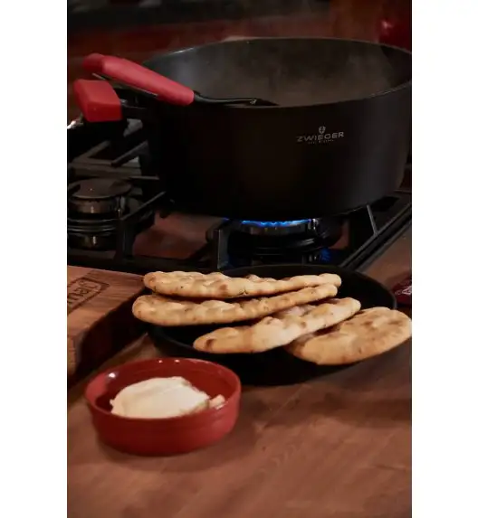 ZWIEGER OBSIDIAN Komplet garnków z pokrywkami 6 el + patelnie Zwieger Obsidian 20, 28 cm