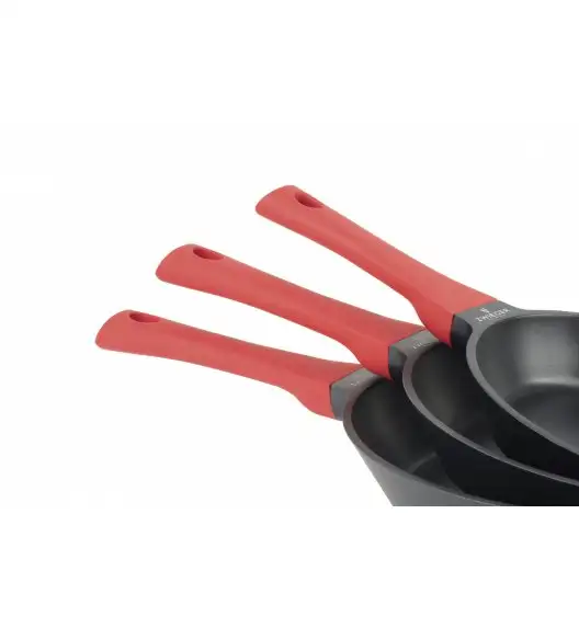 ZWIEGER OBSIDIAN Komplet garnków z pokrywkami 6 el + patelnie Zwieger Obsidian 24, 28 cm + pokrywki 24, 28 cm