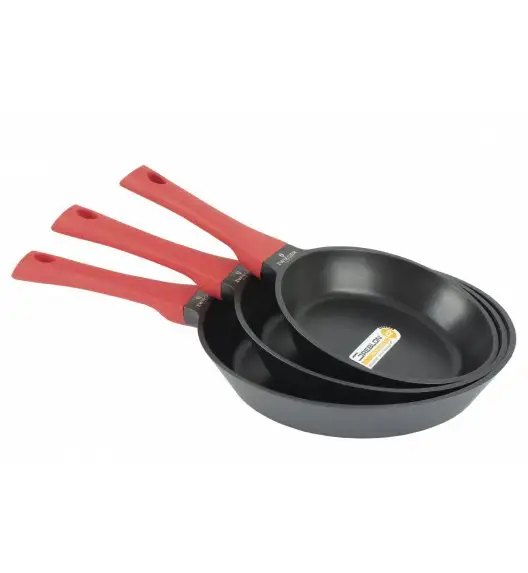 ZWIEGER OBSIDIAN Komplet garnków z pokrywkami 6 el + patelnie Zwieger Obsidian 24, 28 cm + pokrywki 24, 28 cm