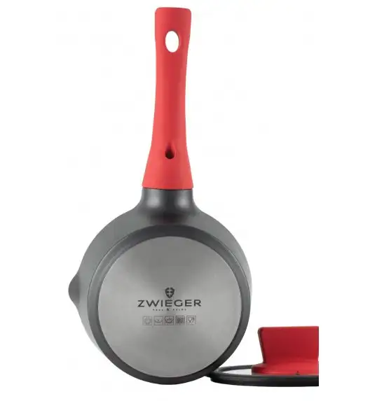 ZWIEGER OBSIDIAN Komplet garnków z pokrywkami 6 el + patelnie Zwieger Obsidian 24, 28 cm + pokrywki 24, 28 cm