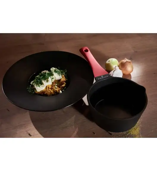 ZWIEGER OBSIDIAN Komplet garnków z pokrywkami 6 el + patelnie Zwieger Obsidian 24, 28 cm + grillowa 28 cm + pokrywki 24, 28 cm