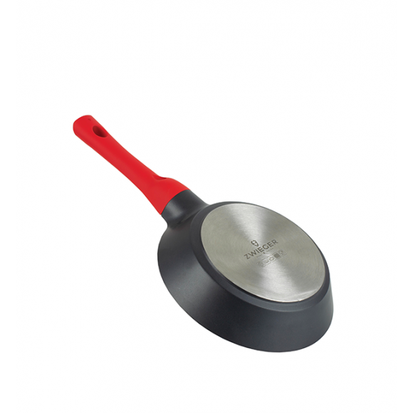 ZWIEGER OBSIDIAN Patelnia 20 cm powłoką GREBLON C3+ non- stick + pokrywka uniwersalna Tadar