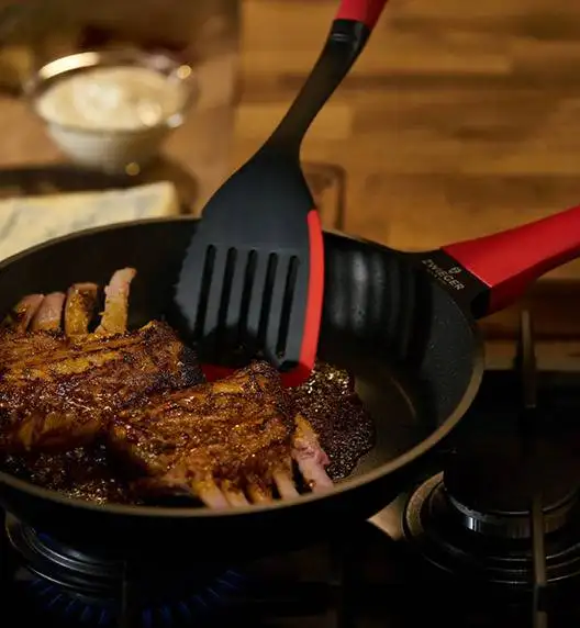 ZWIEGER PRACTI PLUS Komplet 4 garnków z pokrywkami + Obsidian patelnie 20, 28 cm + grillowa 28 cm Greblon