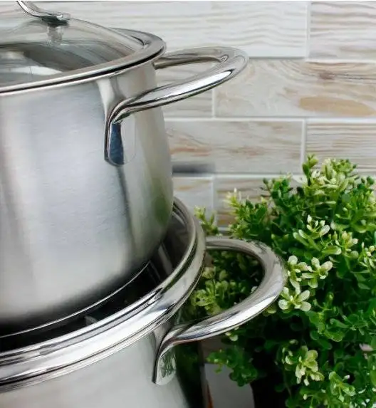 ZWIEGER PRACTI PLUS Komplet 4 garnków z pokrywkami + Obsidian patelnie 20, 28 cm + grillowa 28 cm Greblon