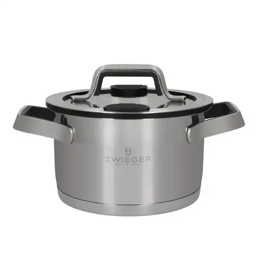 ZWIEGER KLASSIKER PRO BLACK Komplet garnków z pokrywkami 8 el / stal nierdzewna