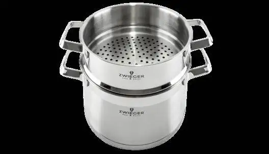 ZWIEGER KLASSIKER Komplet garnków z pokrywkami 11 el / stal nierdzewna SS 304 