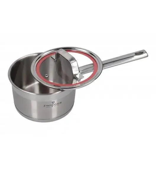 ZWIEGER KLASSIKER Komplet garnków z pokrywkami 11 el / stal nierdzewna SS 304 + Patelnie Obsidian 24, 28 cm