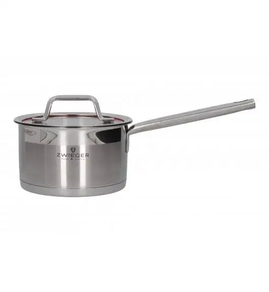 ZWIEGER KLASSIKER Komplet garnków z pokrywkami 11 el / stal nierdzewna SS 304 + Patelnie Obsidian 20, 28 cm + patelnia grillowa 28 cm