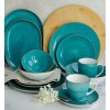 LUBIANA BOSS 6630L Serwis obiadowo - kawowy 30 el / 6 osób / morski / porcelana ręcznie malowana