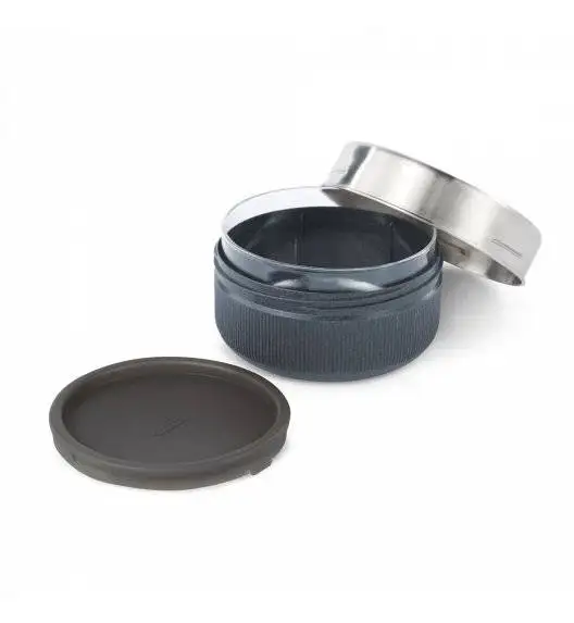 BLACK+BLUM Lunch bowl / pojemnik na lunch / 0,75 L / srebrny, szary / tworzywo sztuczne, stal nierdzewna, szkło