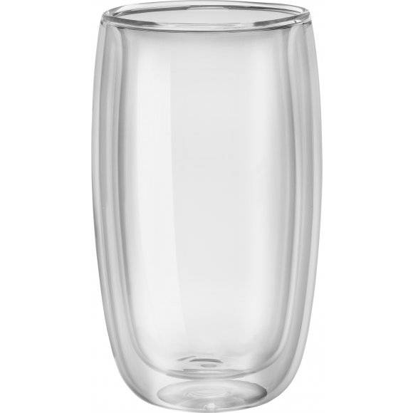 ZWILLING SORRENTO Zestaw dwóch szklanek do latte macchiato / 350 ml / szkło