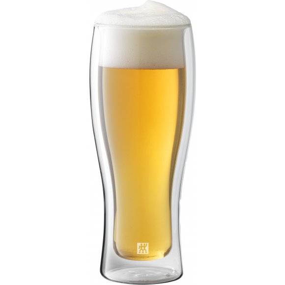 ZWILLING SORRENTO BAR Zestaw dwóch szklanek do piwa / 414 ml / szkło
