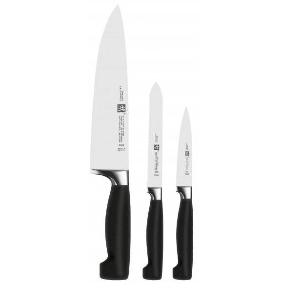 ZWILLING TWIN FOUR STAR Zestaw 3 noży / stal nierdzewna, tworzywo sztuczne