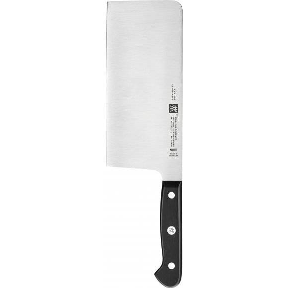 ZWILLING GOURMET Zestaw: chiński tasak 18 cm + ostrzałka / stal nierdzewna, tworzywo sztuczne