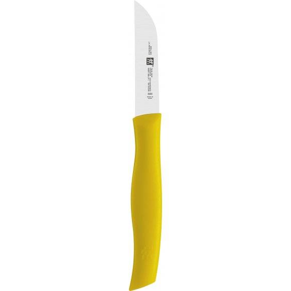 ZWILLING TWIN GRIP Nóż do obierania warzyw / 8 cm / żółty / stal nierdzewna, tworzywo sztuczne