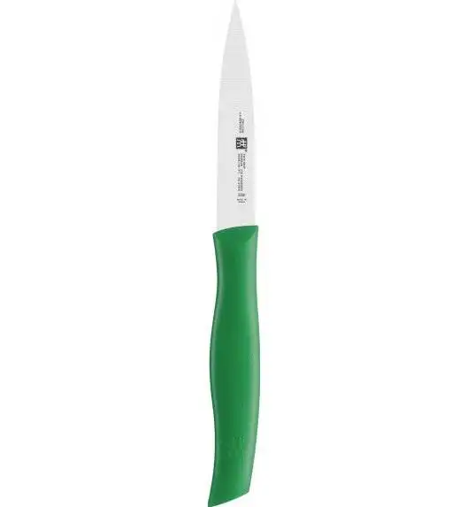 ZWILLING TWIN GRIP Nóż do obierania warzyw / 10 cm / zielony / stal nierdzewna, tworzywo sztuczne