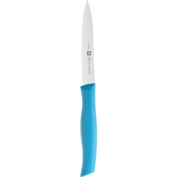 ZWILLING TWIN GRIP Nóż do obierania warzyw / 10 cm / niebieski / stal nierdzewna, tworzywo sztuczne
