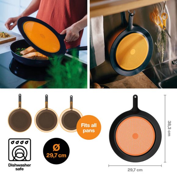 FISKARS FUNCTIONAL FORM 1027305 Pokrywka ochronna 30 cm na patelnię / tworzywo sztuczne